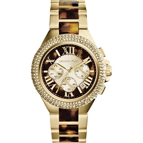 michael kors dameshorloge met opstaand kroontje|Michael Kors pols horloge.